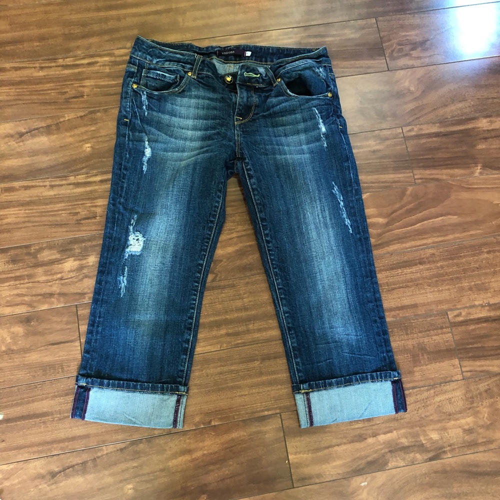 Vigoss - Distressed cropped jeans size 7